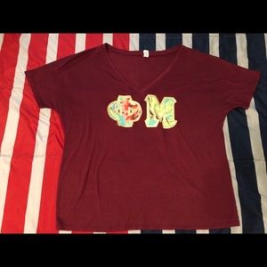 Phi Mu Letter Shirt